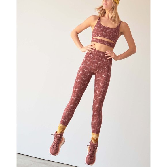 NWT FP Movement Sneak Peak Printed Bra / Ginger Spice Combo - Picture 2 of 7